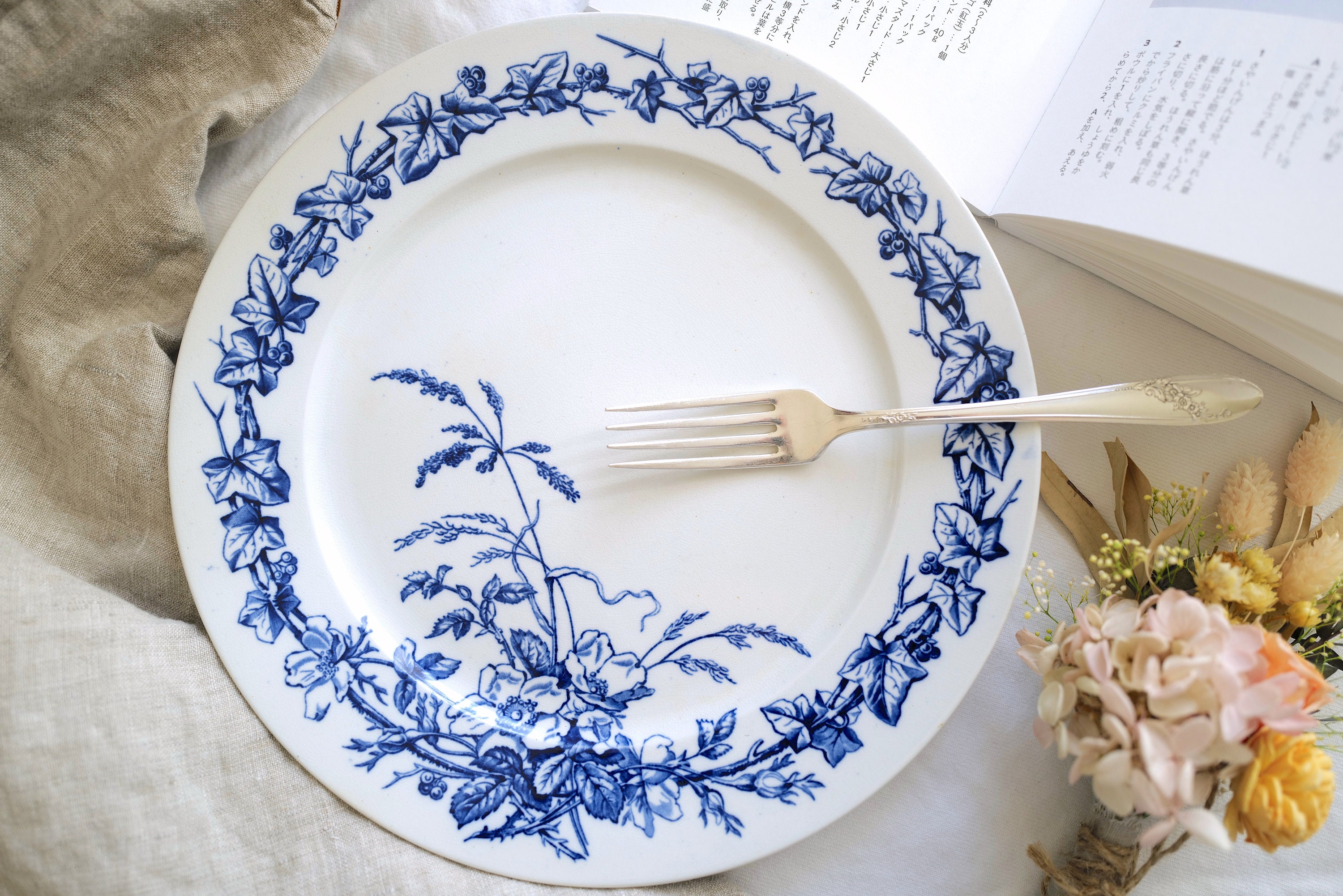 BWM&CO イギリスアンティークプレート　大皿L BWM&CO イギリスアンティークプレート 大皿L | merciblanche