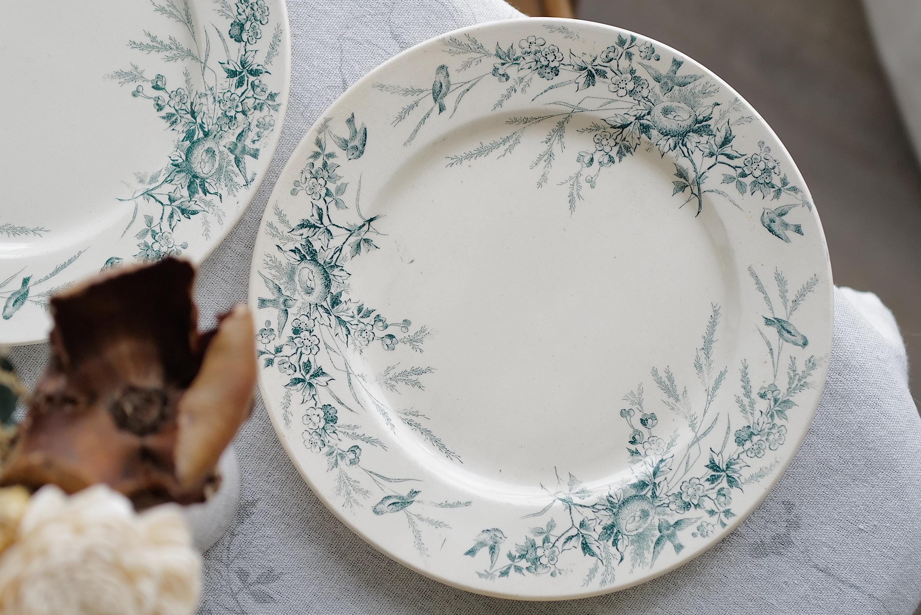 Antique french plate - Etsy 日本