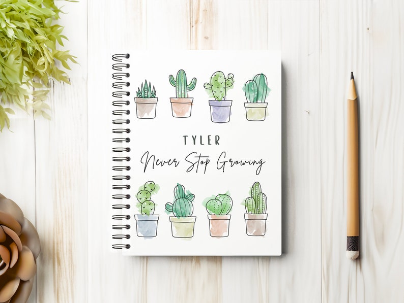 Personalized Notebook With Spiral Binding, Custom Journal, Sketching