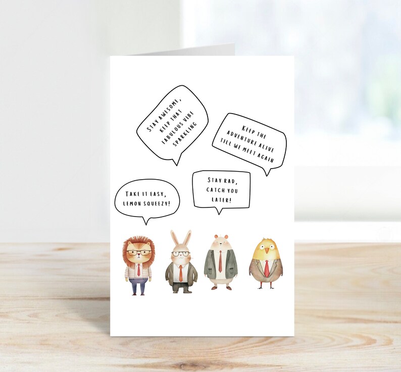 thumbnail image 2 of Cute Farewell Greeting Card For Coworker Leaving Office, Dog Friend Going Away Party, Goodbye Colleague, Retirement Gift, Extra Large Size 2 of 11