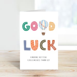 Farewell Greeting Card, Leaving Coworker Farewell Card, Colleague Going Away Party, Good Luck Finding Better Colleagues Than Us, Humor Card