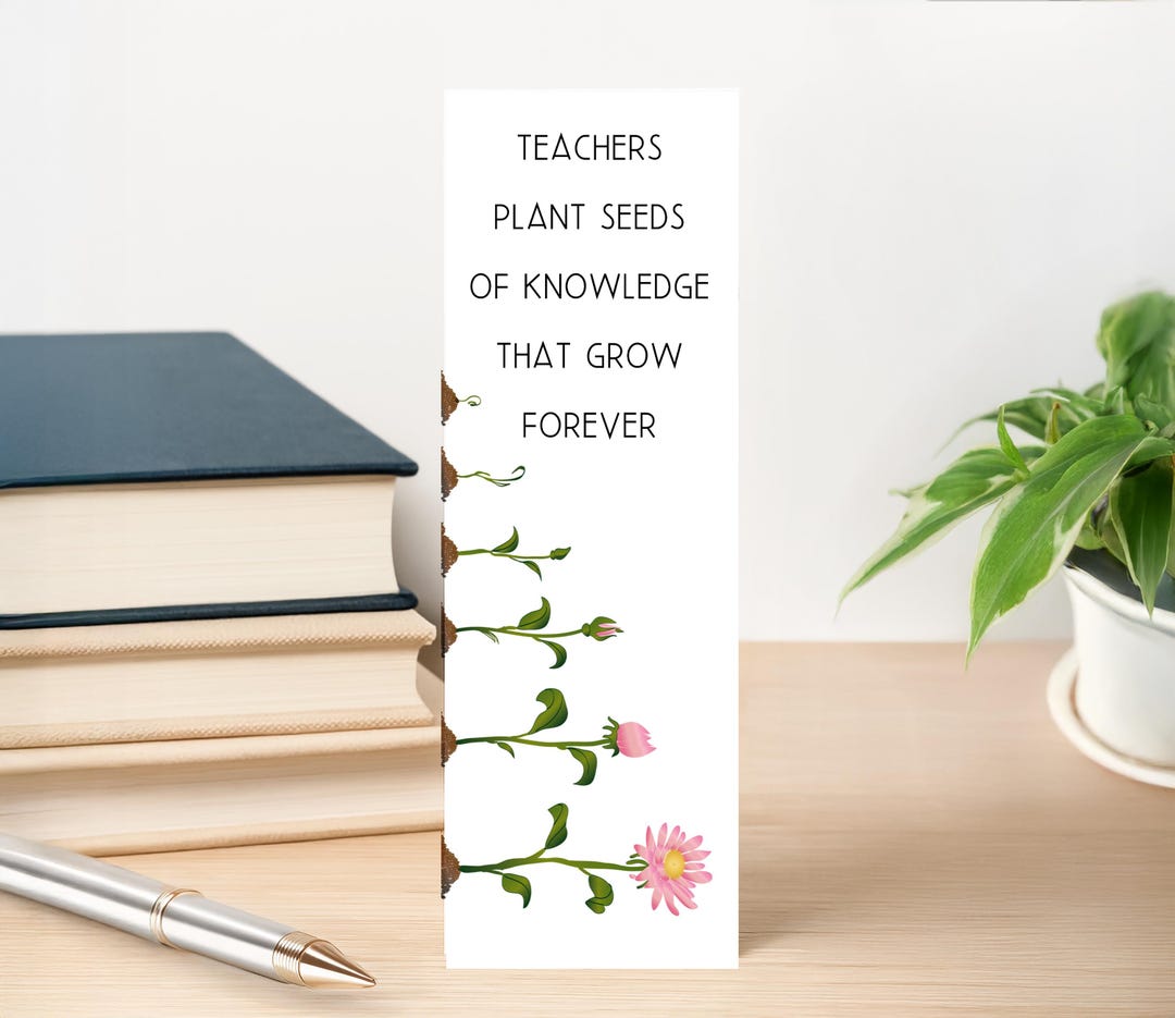 Teacher Bookmark, Appreciation Gift for Teachers, Coach, Educators ...