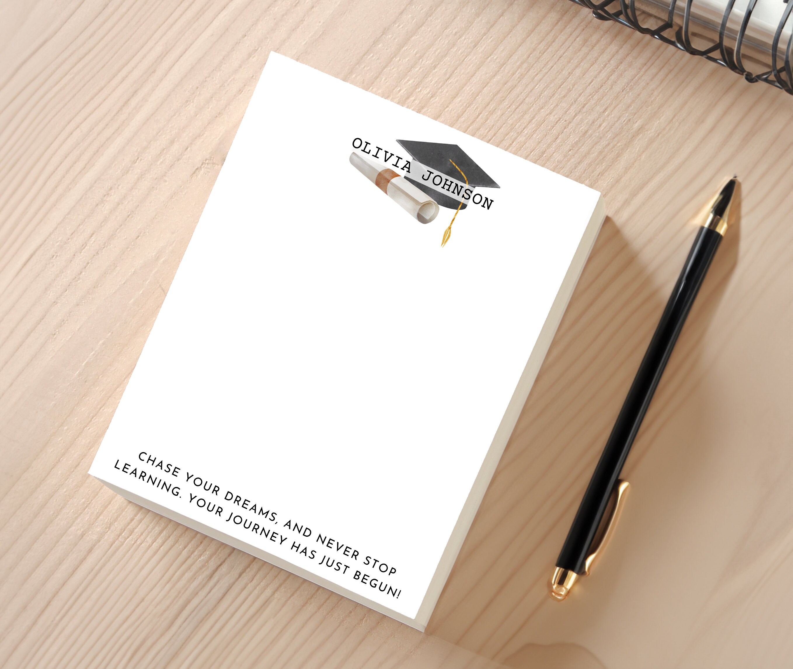 New Grad Notes Personalized Graduation Notepad to New Graduates , Custom ...