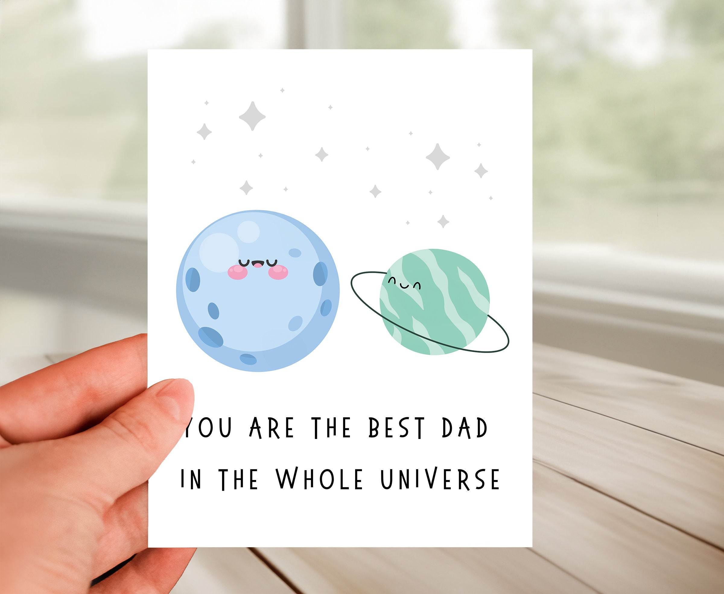 Cute Happy Father's Card, Adorable Father's Day Card for Dad, Best Dad ...