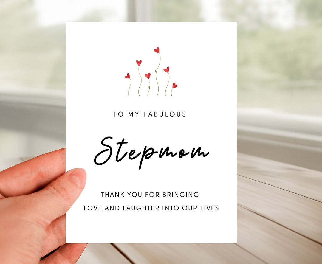 Stepmom Mother's Day Card to Kind Stepmother, THANK YOU for