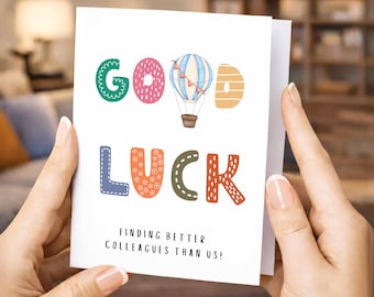Farewell Card, Friends, Coworkers, Colleague, Humor