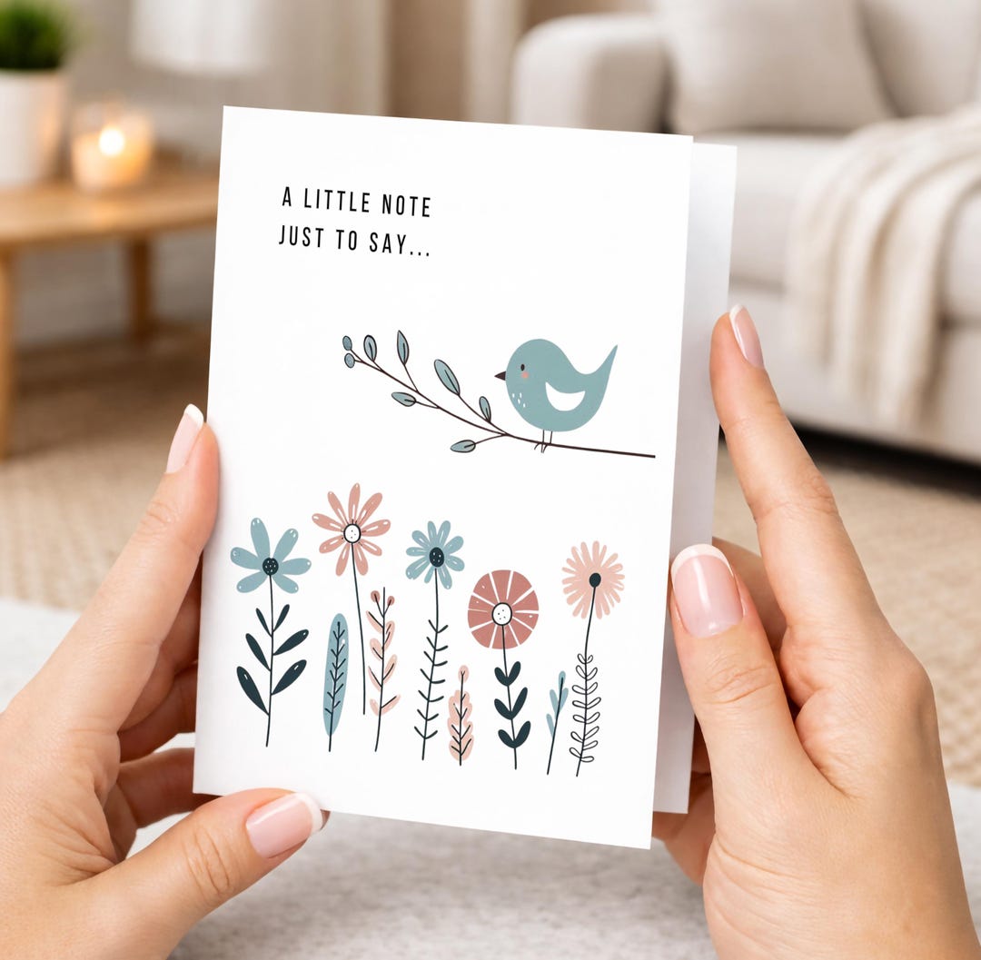 Just to Say Hello Card, Thinking of You, A Little Note - Etsy