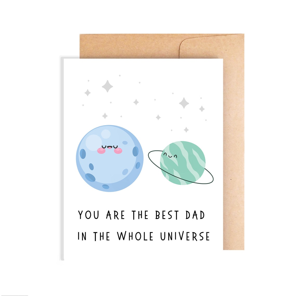 Cute Happy Father's Card, Adorable Father's Day Card for Dad, Best Dad ...