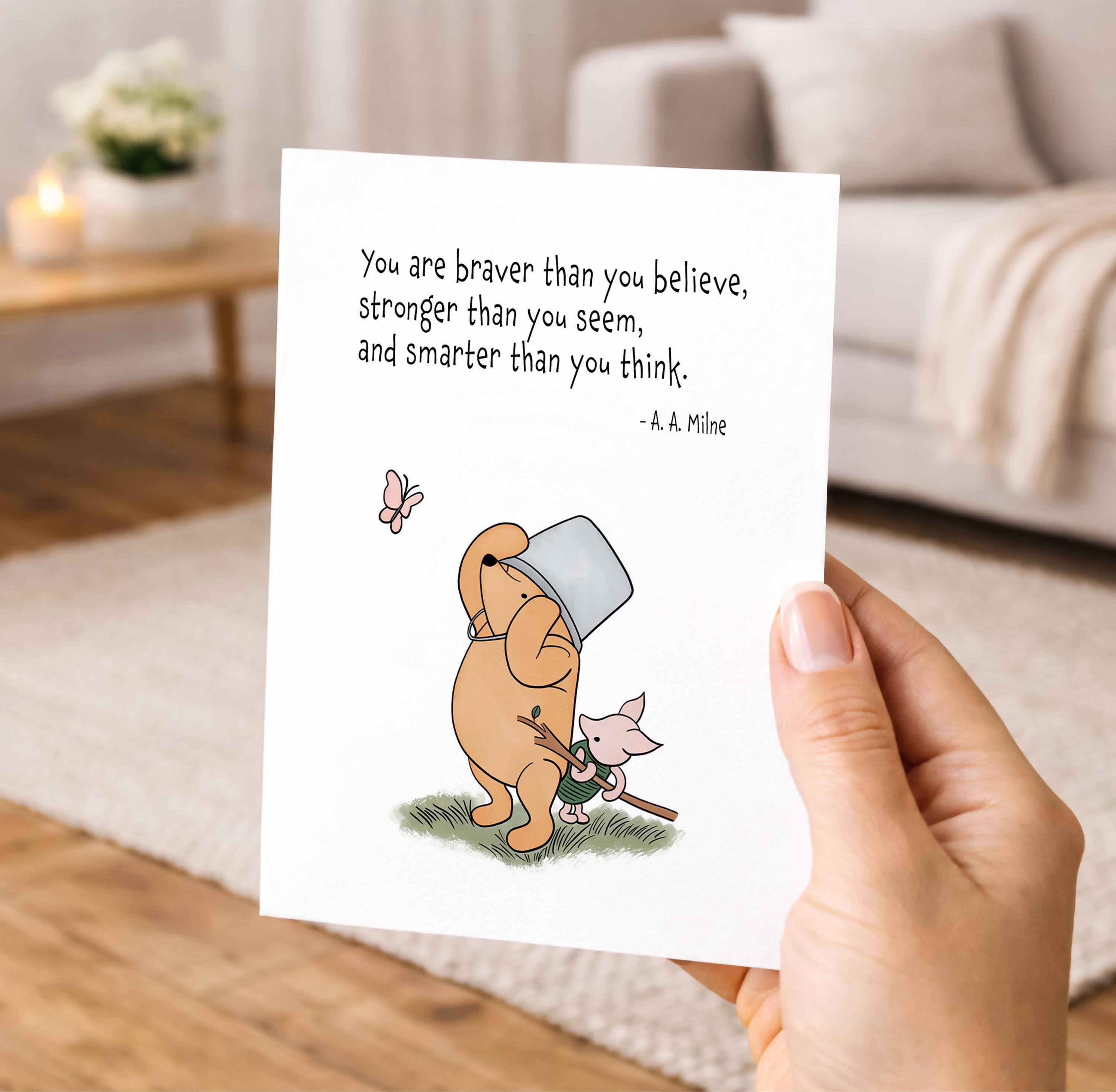 Classic Winnie the Pooh Illustration, Support and Comfort - Etsy