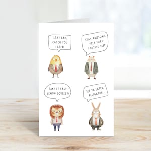 Funny Farewell Greeting Card for leaving coworker going away office party, colleague find a new job, Retirement, Farewell Office Signatures
