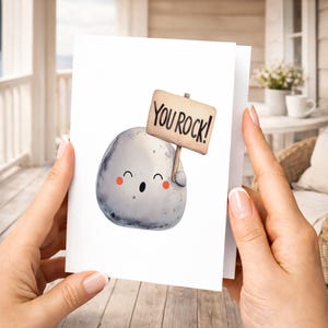 Congratulating Card, You Rock! Well Done!