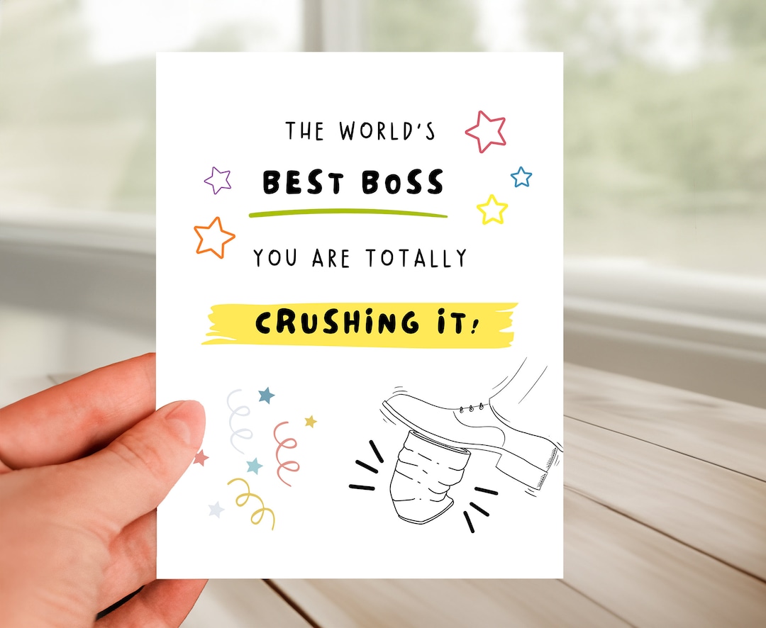 Funny Best Boss Card, Humorous Boss Appreciation, Birthday Card to Boss ...
