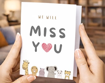 Farewell Card, We Will Miss You, From all of us, Extra Large Available