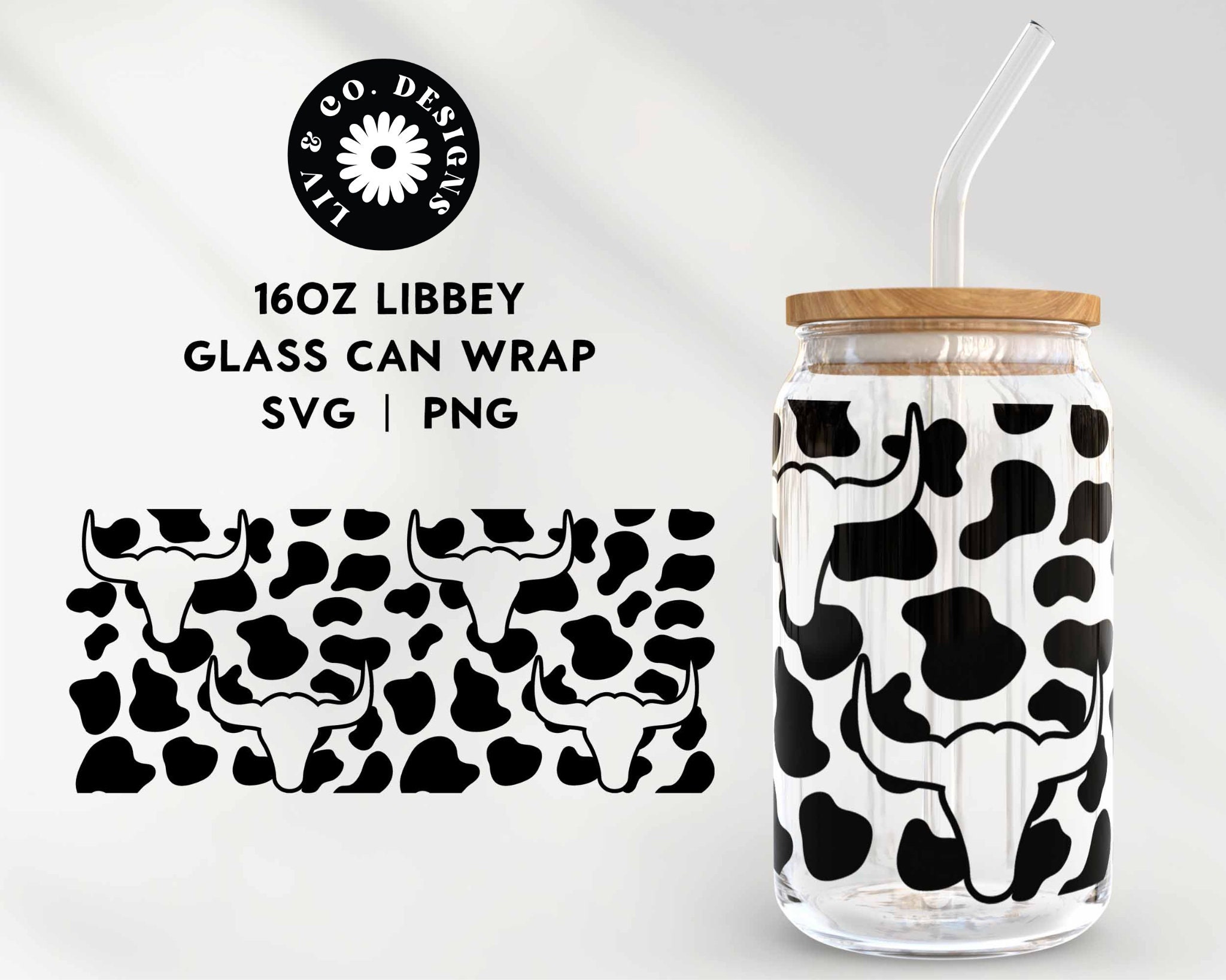 Can Glass Cup Western Etsy