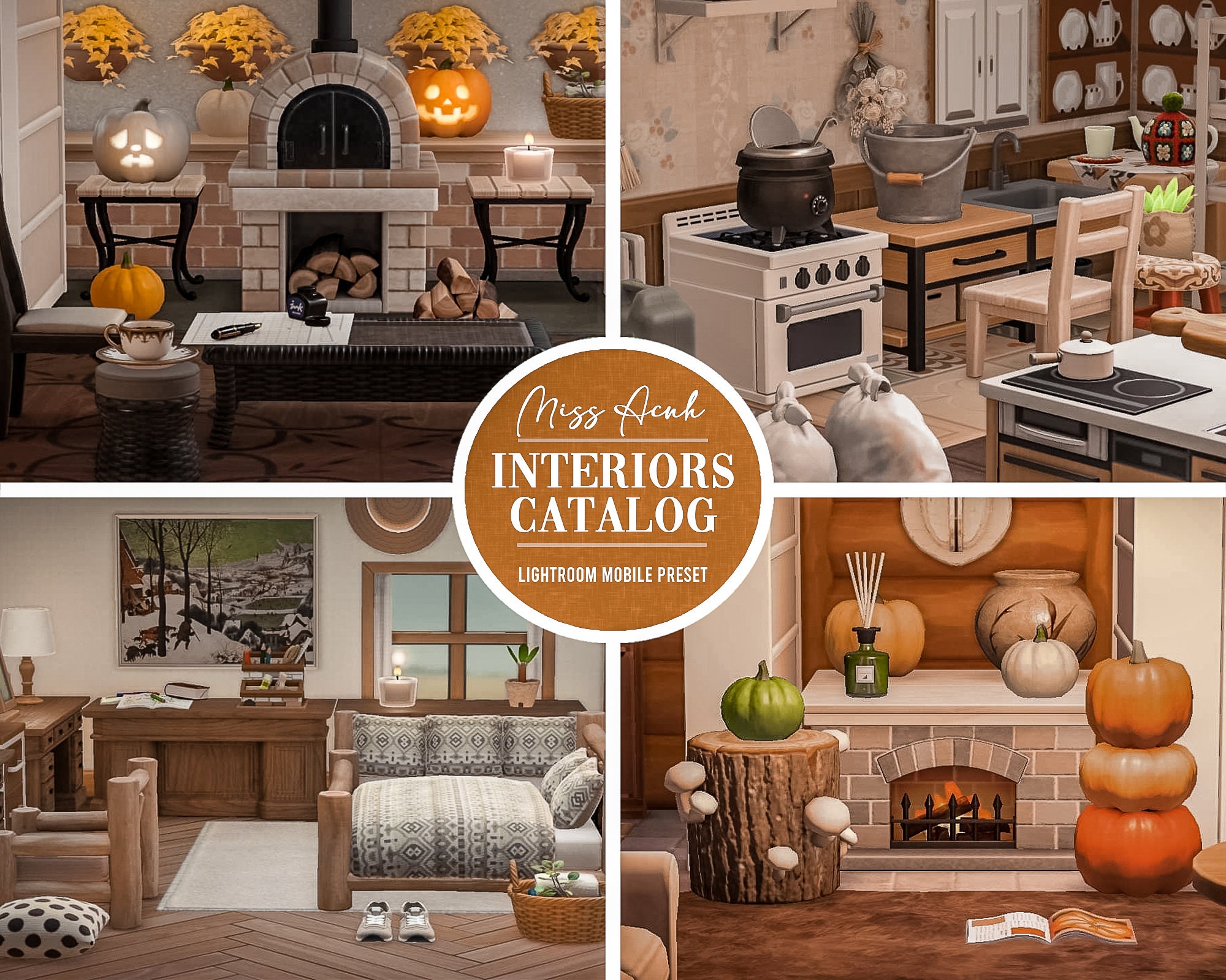 Interiors Catalog Animal Crossing Lightroom Preset Etsy