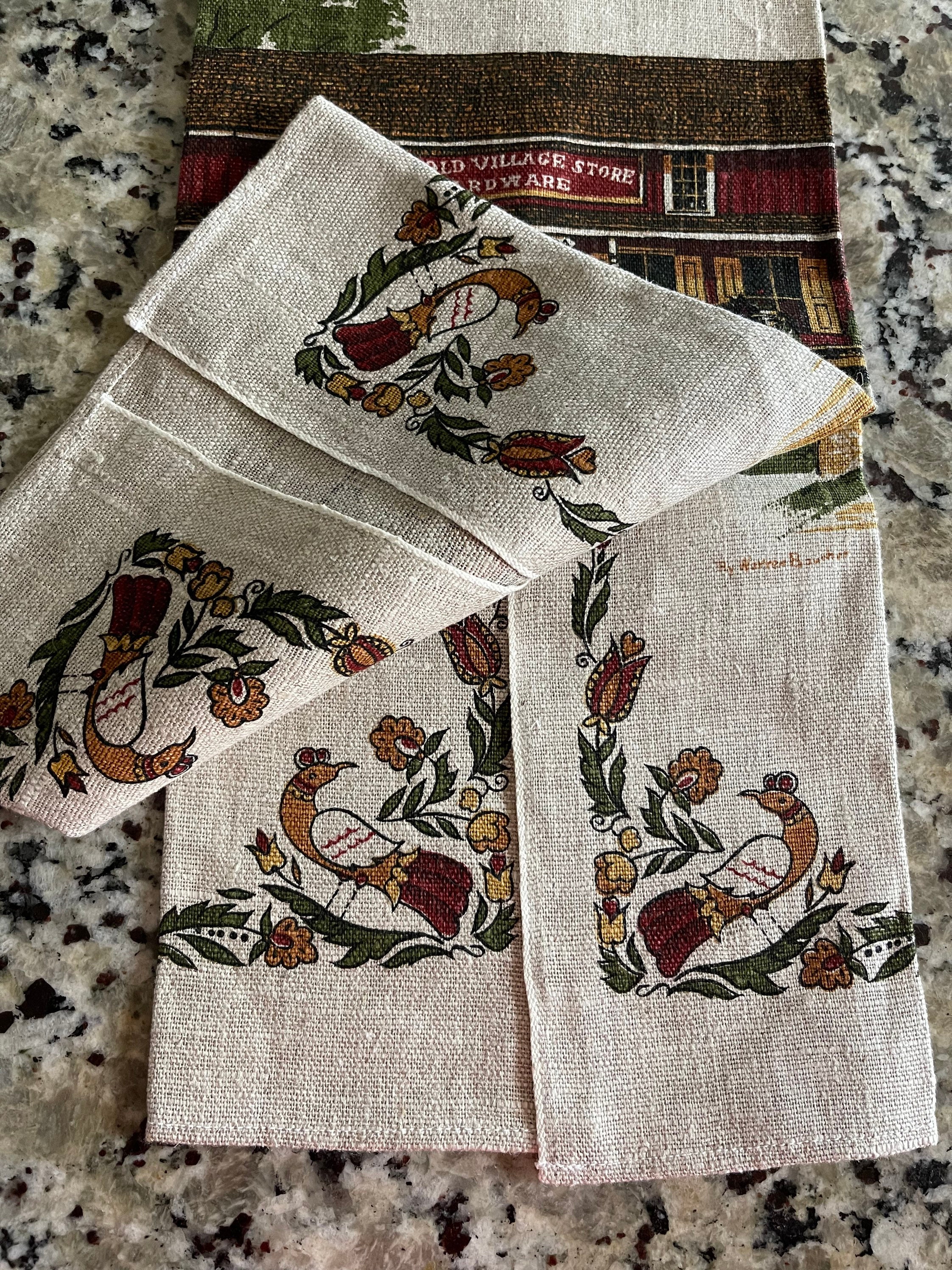 Vintage KAY DEE HANDPRINTS the Old Village Hardware Store 100 Etsy