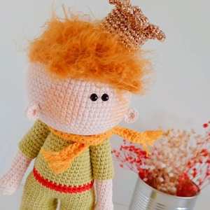 crochet little prince pattern, Amigurumi pattern, crochet doll pattern, amigurumi little prince pattern