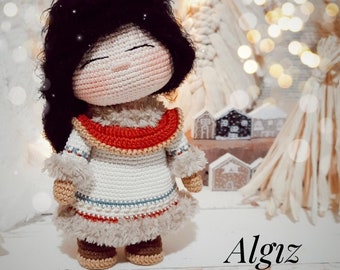 crochet pattern Algız doll, crochet dolls pattern,amigurumi doll pattern