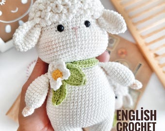 crochet lamb pattern, amigurumi lamb pattern, cute lamb pattern
