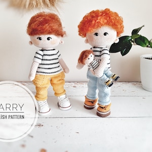 crochet pattern for Harry doll, crochet pattern, amigurumi pattern
