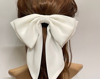 Chiffon women’s hair bow, hair bow clip for women, big bow for women, hair bow clip for adults. Hair bow barrette clip