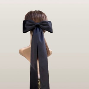 Plus giant long tail hair bow, women hair bow hair clip hair barrette