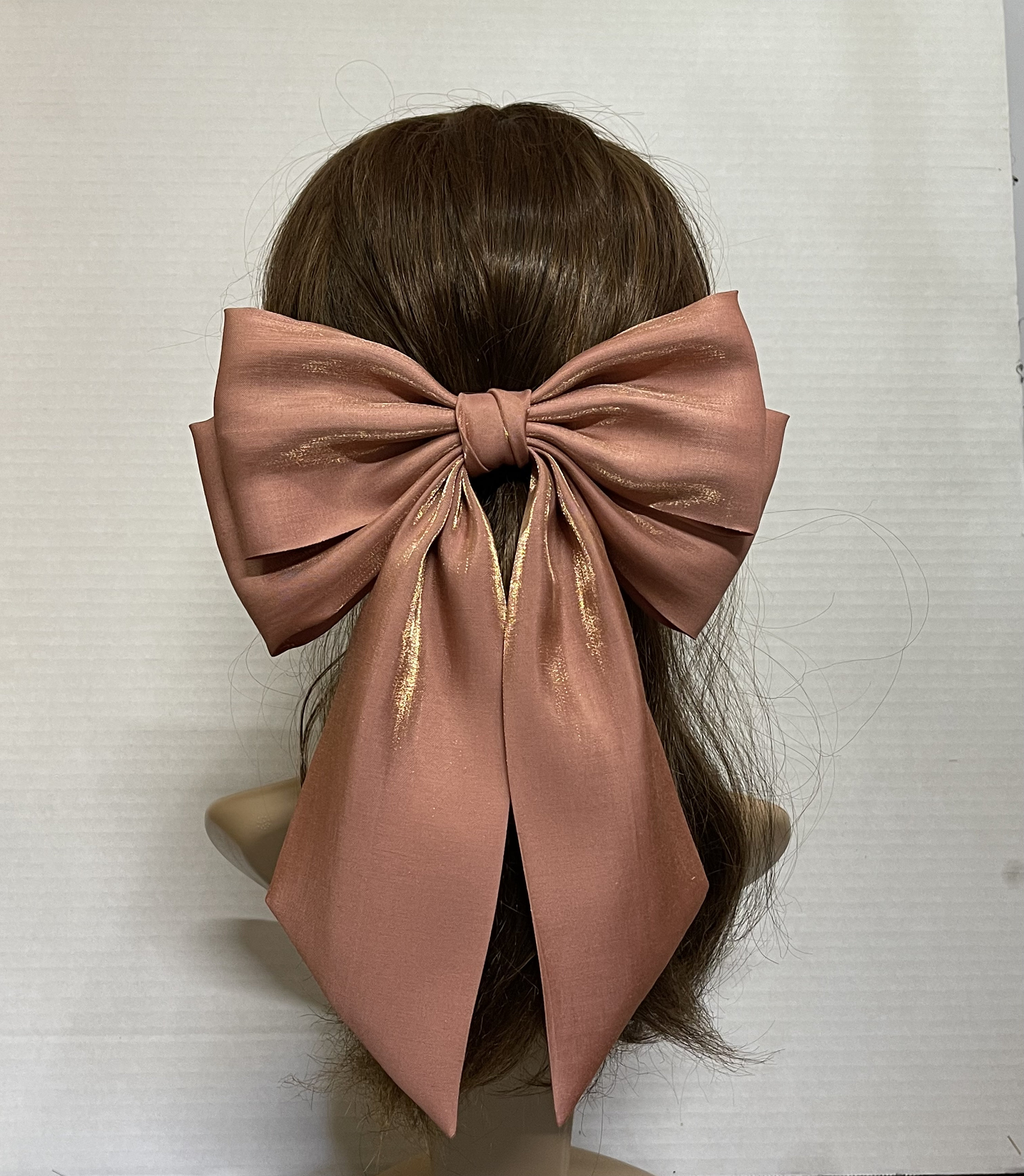 ZhongShuang Fiocco Per Capelli Verde Grande Fiocco Per Capelli Da - Foto 8