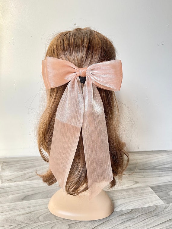 2 Rosa Haarschleifen Aus Satin – Niedliche Haarspangen Mit Alligatorclip Für Frauen & Mädchen