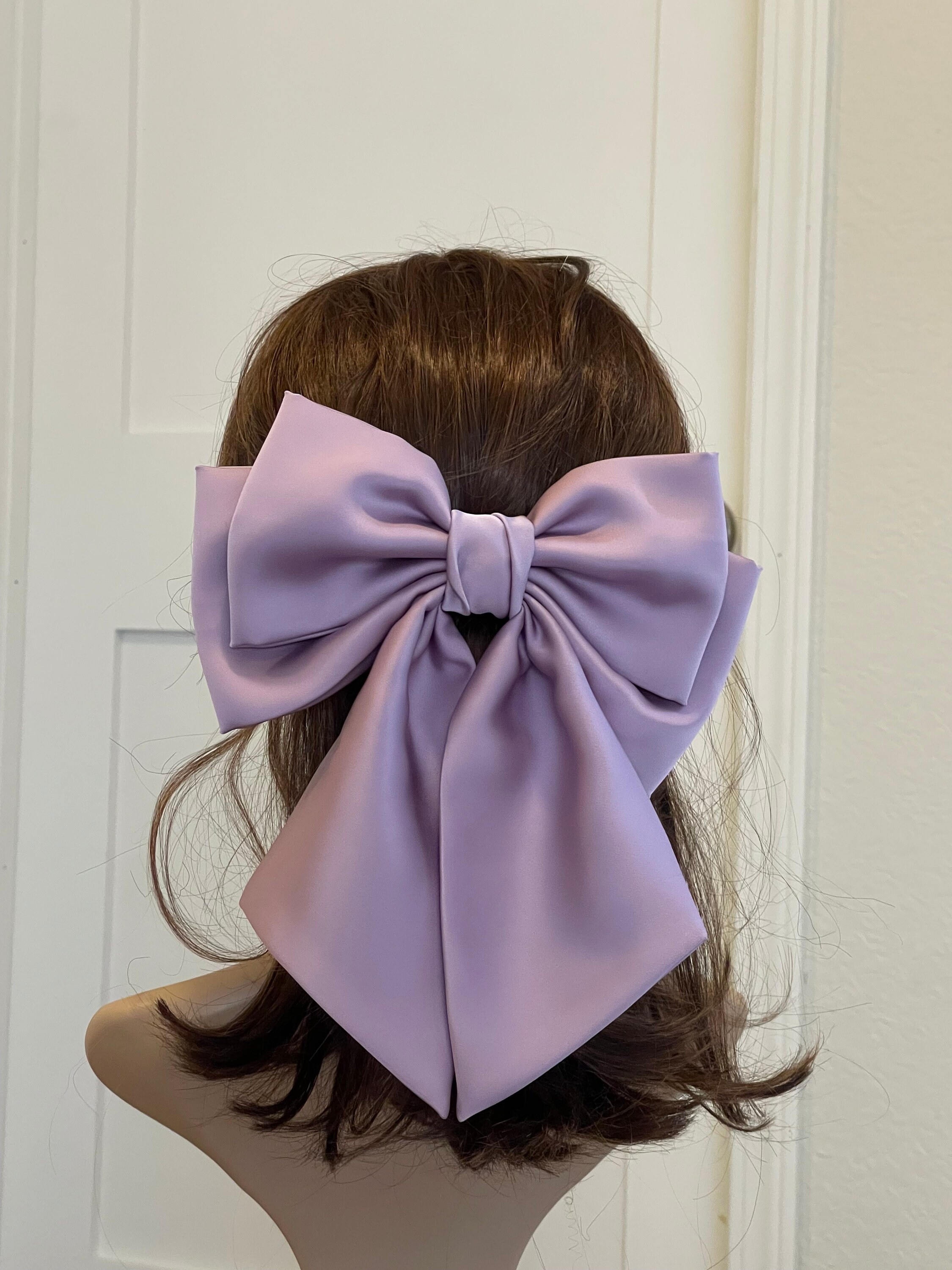 6er Set Haarschleifen Damen – Große Satin-Schleifen, 38x20 Cm, Mit Spange, Für Hochzeit, Party Oder Alltag