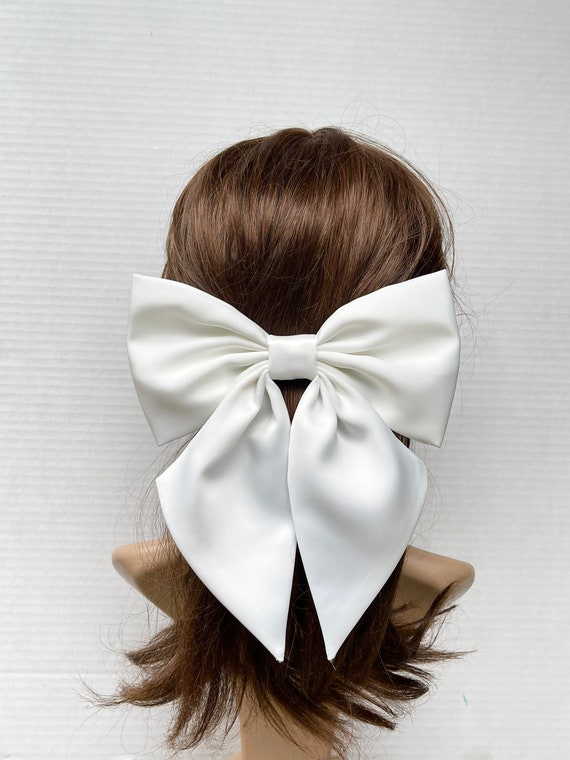 Ladies Pearl Bow Hair Tie Large Fashion Luxury Hair Rope Hair Accessories, Christmas Gifts,Temu