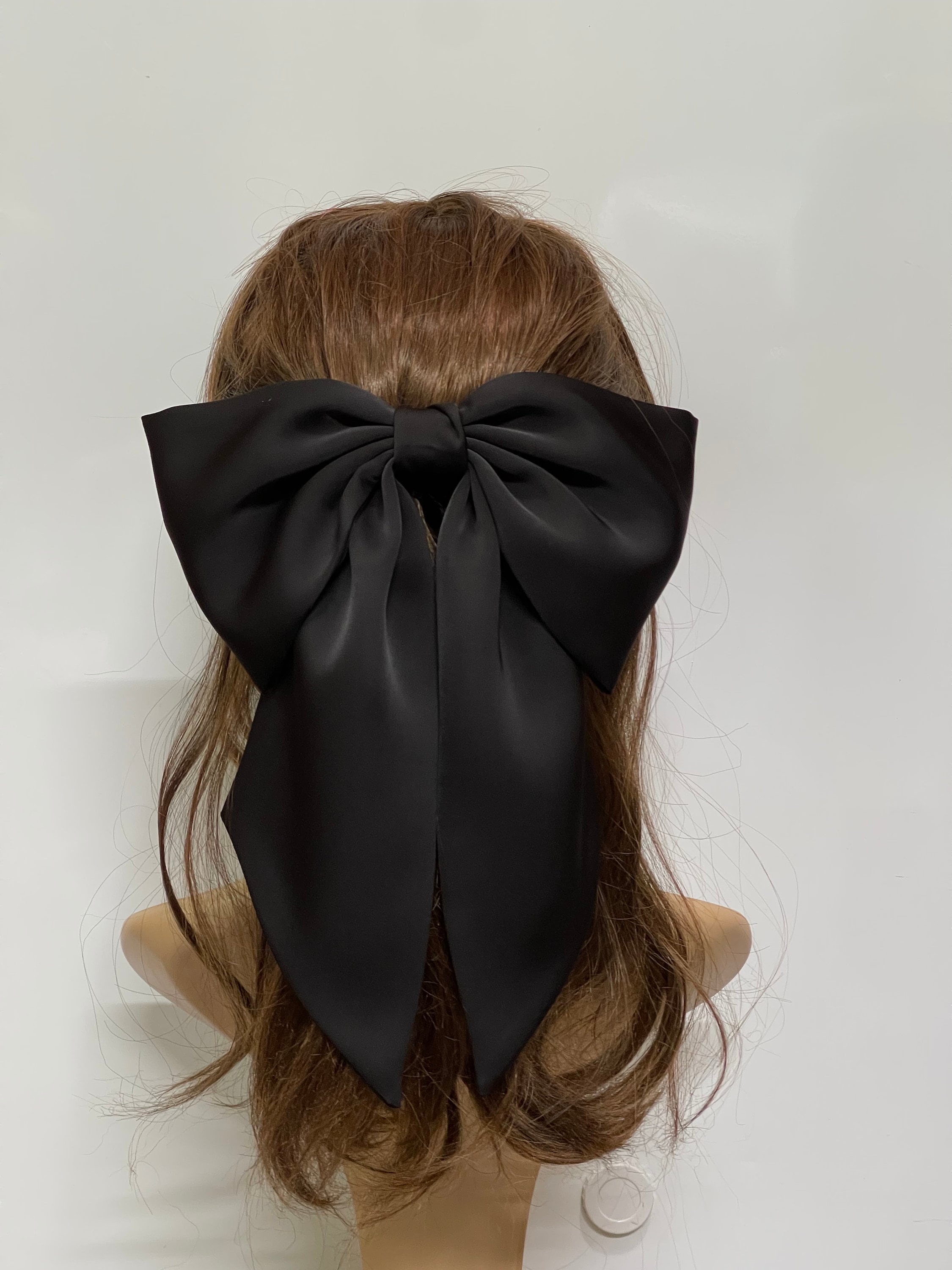 Silk Satin Giant Hair Bow, Satin Bow Clip, Oversized Bow  display picture 2