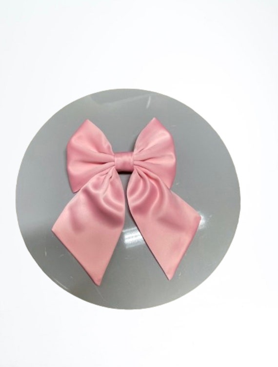 6 Stück Seidige Satin-Haarschleifen – Weiche Clips In Neutralen Farben Für Frauen & Mädchen