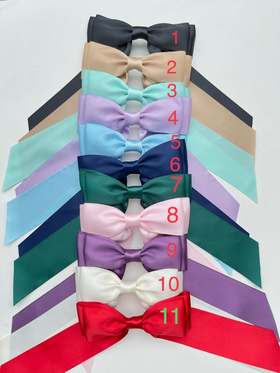 Luxe Satin Hair Bow, Ribbon Bow Elegant Hair Bow Satin Bow Luxe Satin Hair Bow, Ribbon Bow Elegant Hair Bow Satin Bow