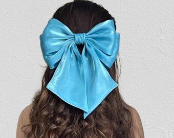 Organza  hair bow, double layers women hair bow, hair bow for women , hair clip, France bow, hair accessories