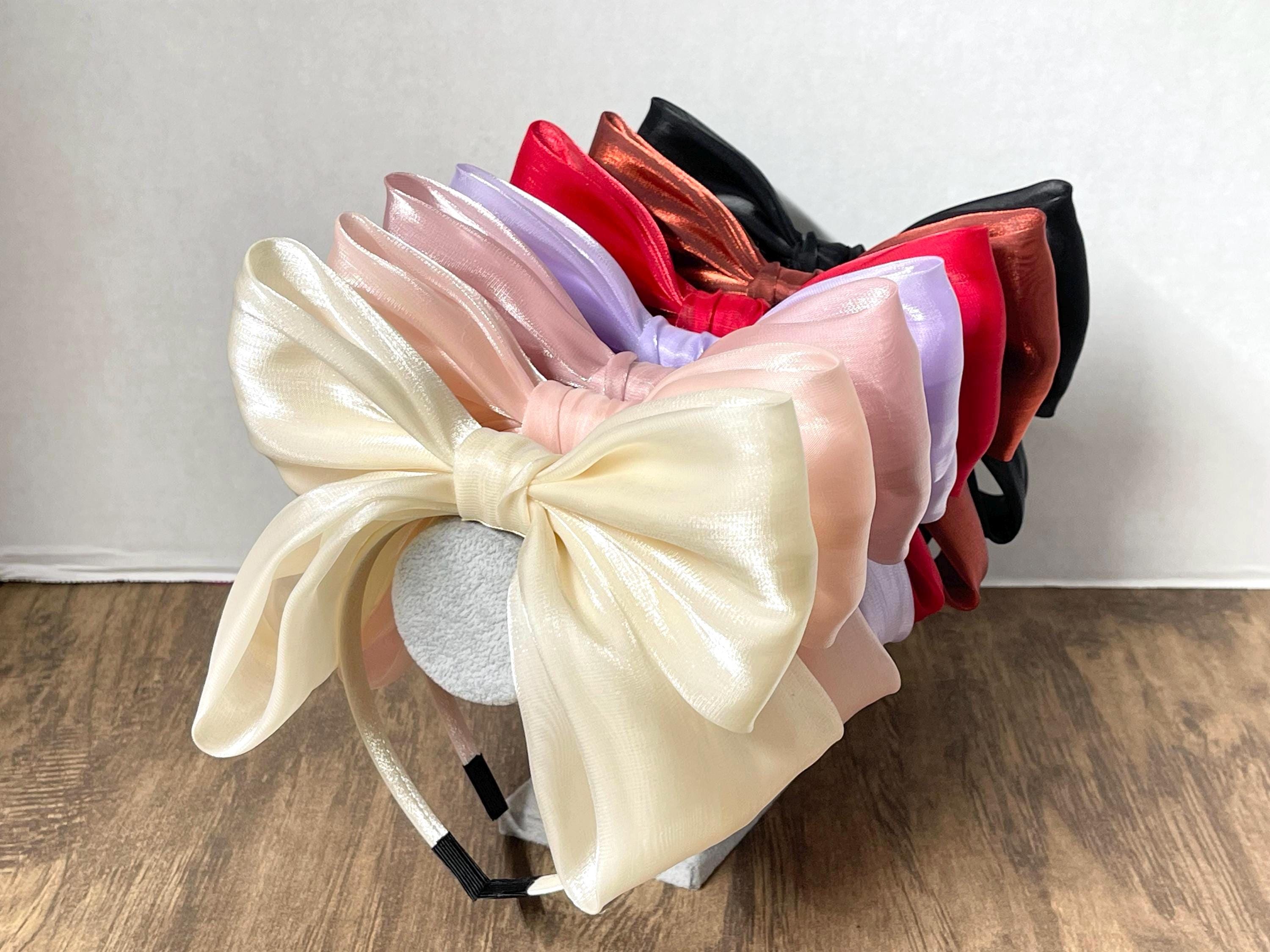 Organza Bow Headband: Handmade Hair Accessory for Women  display picture 3