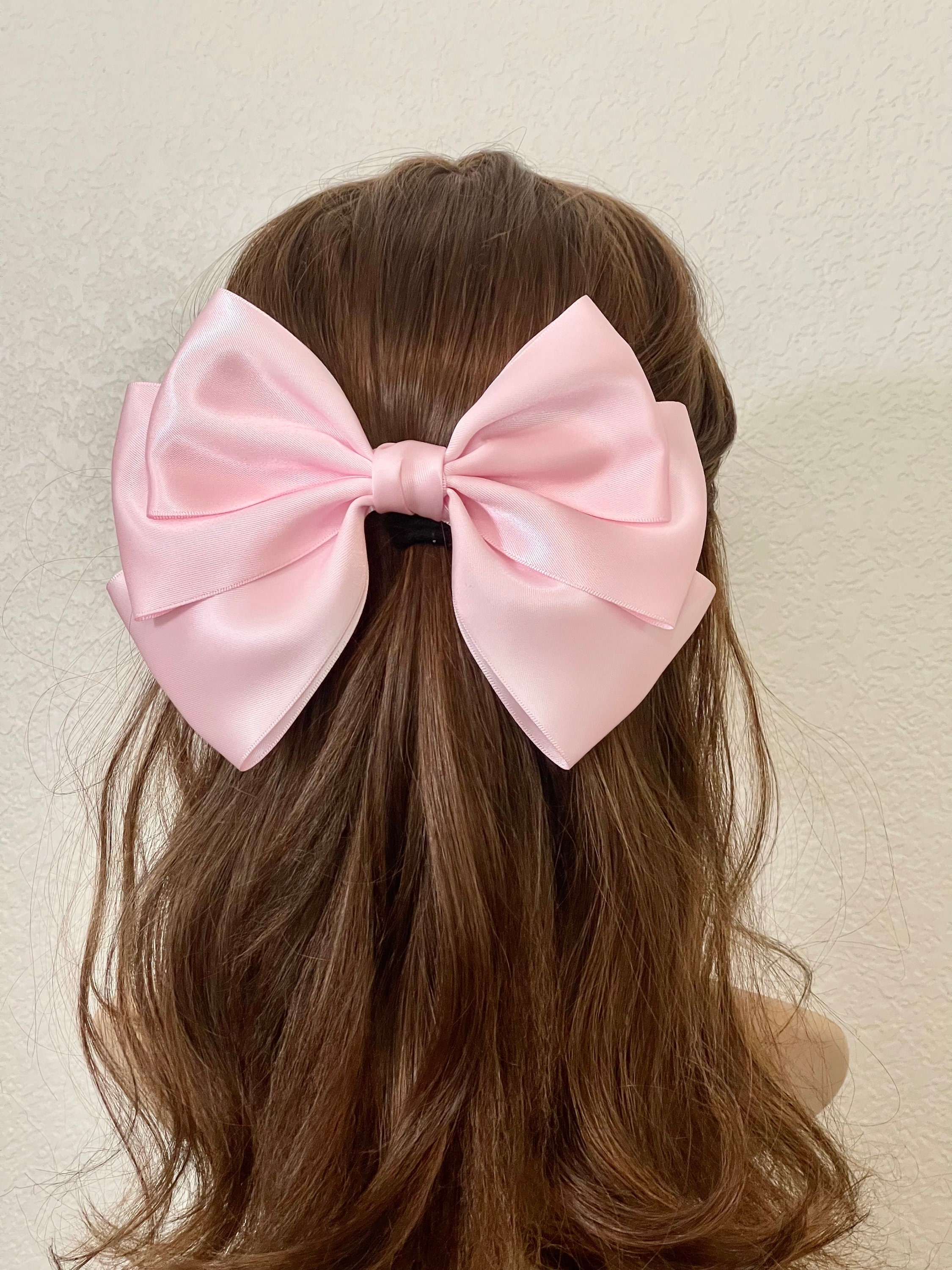 Luxe Satin Hair Bow, Elegant Hair Bow Adult Hair Clips, Women Hair Bow,  Long Tail Hair Bow, Hair Barrette, Hair Tie Hair Accessories 