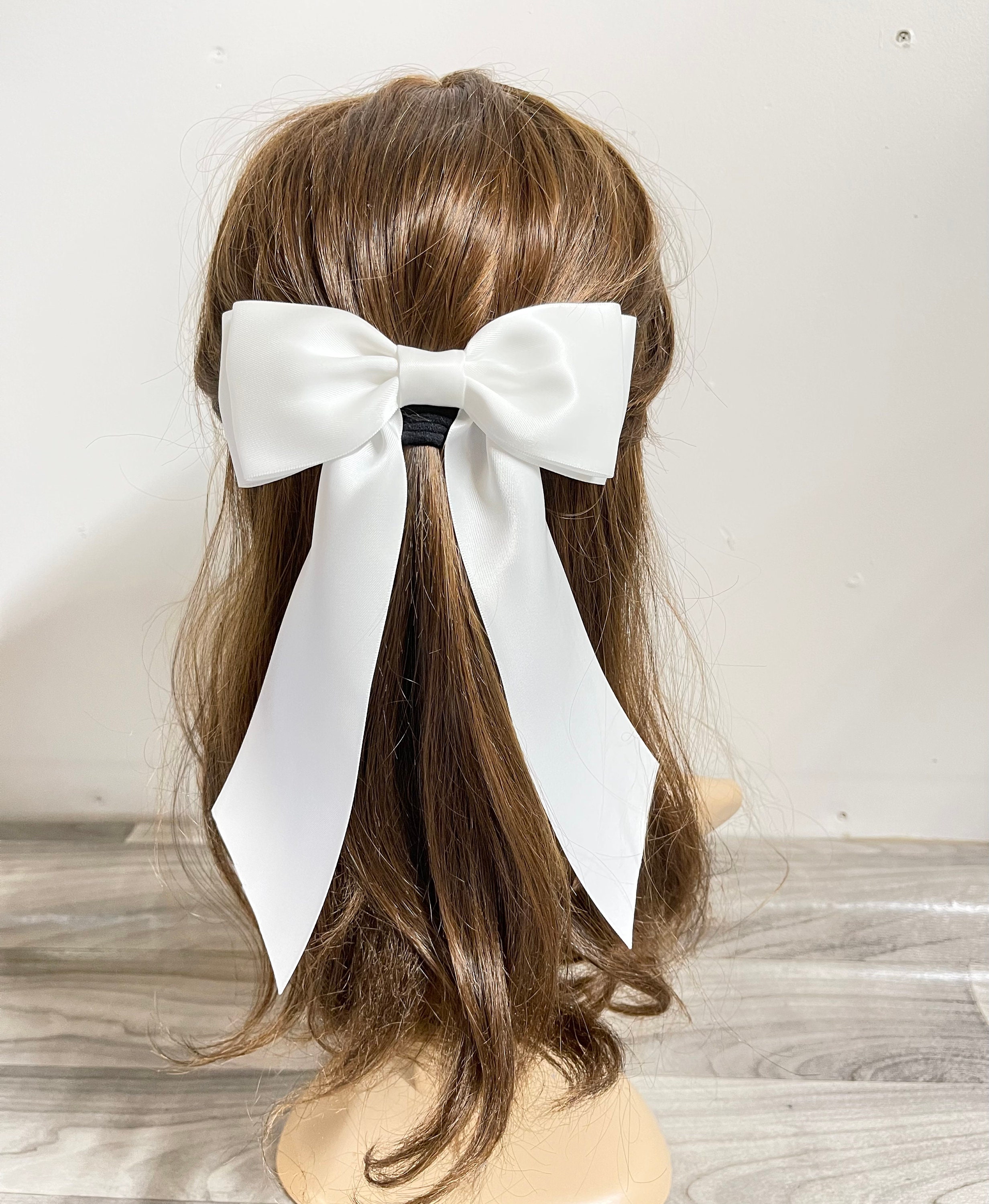 Matte Satin Hair Bow, Elegant Hair Bow, Adult Hair Clips, Adult