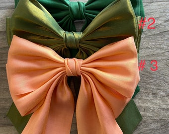 ZhongShuang Fiocco Per Capelli Verde Grande Fiocco Per Capelli Da - Foto 10