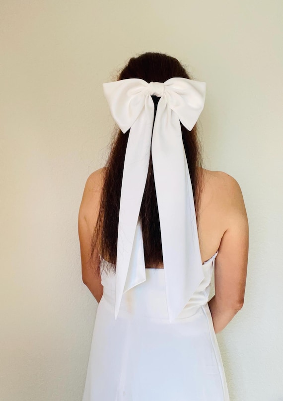 KIM & C Satin Long Tail Hair Bow KIM & C Satin Long Tail Hair Bow