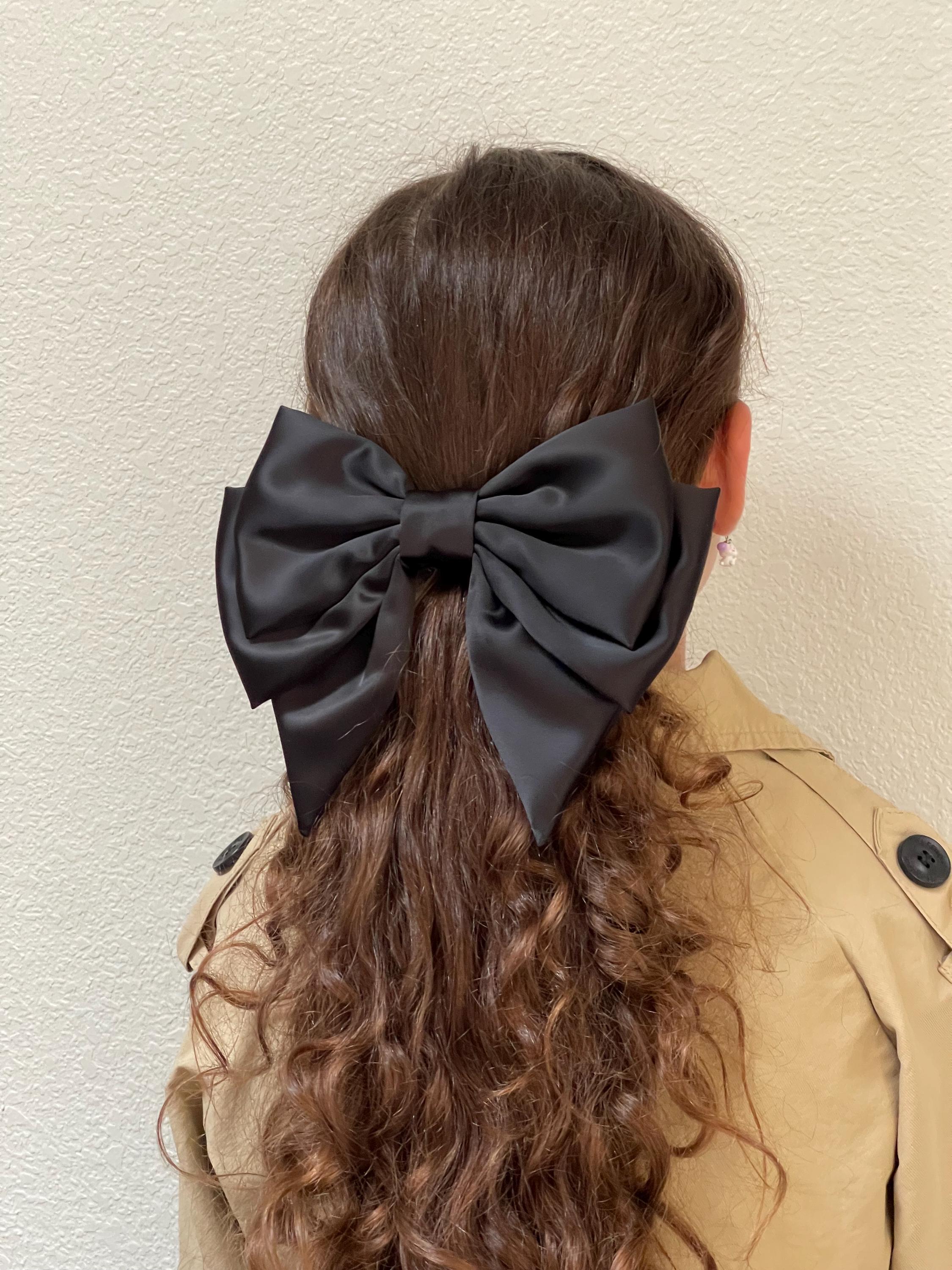 ヘアアクセサリー SILK SATIN BOW HAIR CLIPE Amazon.com : Zkptops 4Pcs Hair Bow Clips for Women Girls