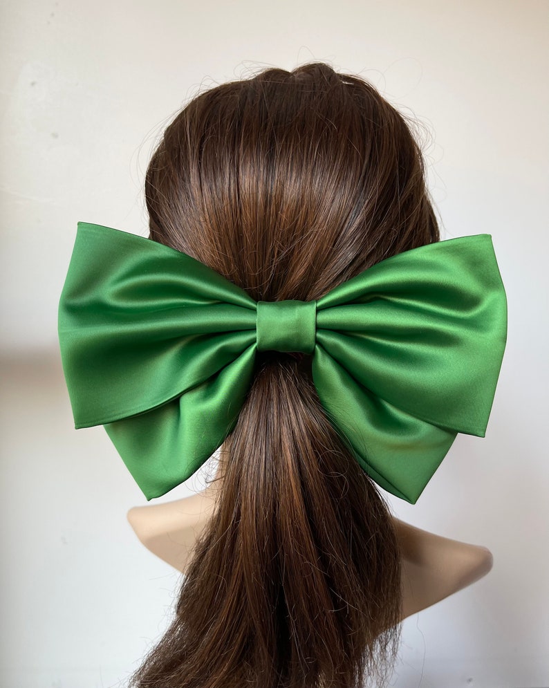 Giant Hair Bow Satin Hair Bow Hair Bow for Women France Etsy