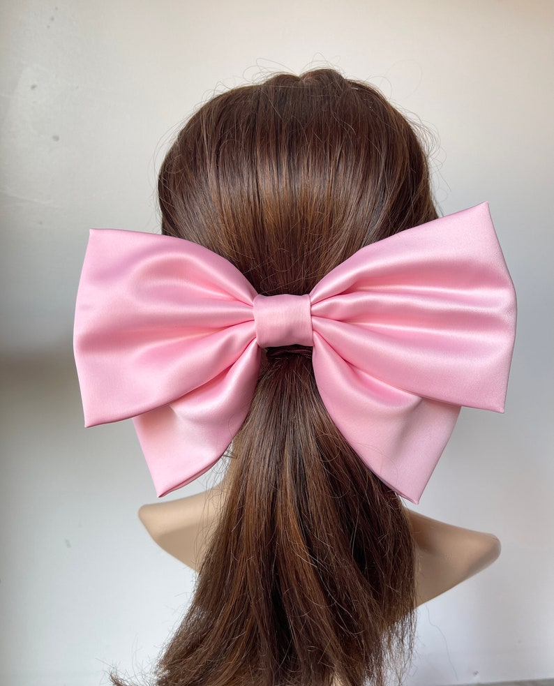 Giant Hair Bow Satin Hair Bow Hair Bow for Women France Etsy