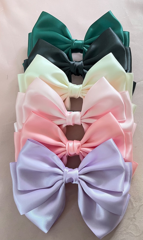10 PCS Big Hair Bows for Women Girls Large Hair Clips Long