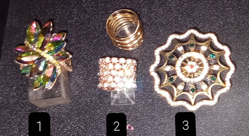 All 7 Gorgeouse Rings Artsy,flowery,unique gold rings .ring lot