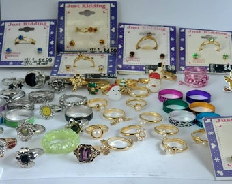 Bulk Lot Wholesale DESTASH Rings for Jewelry Making