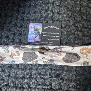 Snake jersey stretchy knot headband ball python