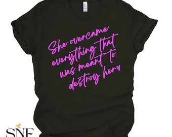 Overcomer Christian Tee: Trusting God, Inspirational Faith Shirt