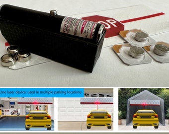 Asistente de estacionamiento láser: Guía de alineación de vehículos en garaje - Fácil instalación