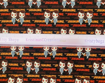 The Shining 100% cotton craft tumbler fabric cut “fat eighth” cut 18 inches tall x 11 inches wide