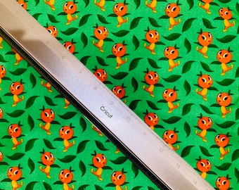 Disney Orange Bird 100% cotton craft tumbler fabric cut  “fat eighth” cut 18 inches tall x 11 inches wide